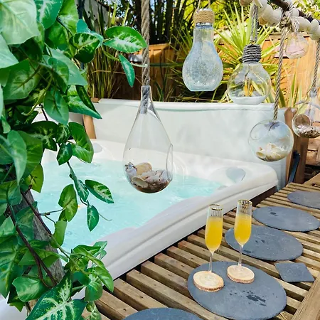 Pansiyon Evasion Tropicale - D'artiste Avec Jacuzzi Prive Dans Un Jardin Exotique Mérignac