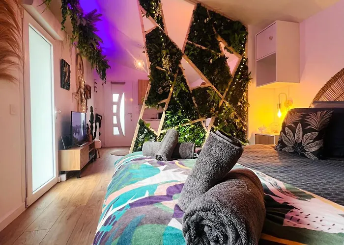 évasion Tropicale - Artiste Bali&jacuzzi Pour Le Avec Baignoire * Mérignac